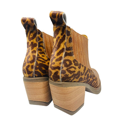 Botín Franchesca Camel Print