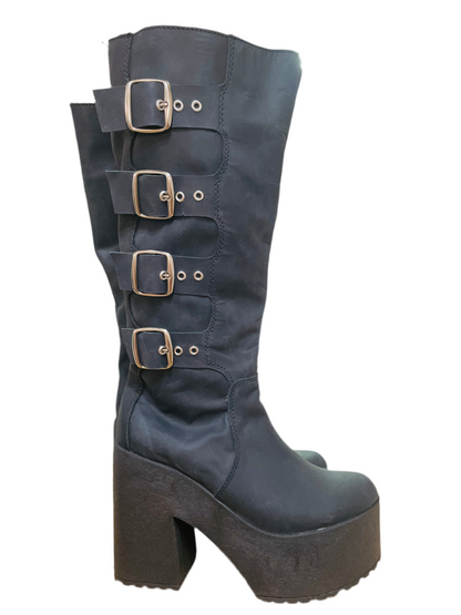 Botas Biker Taco alto