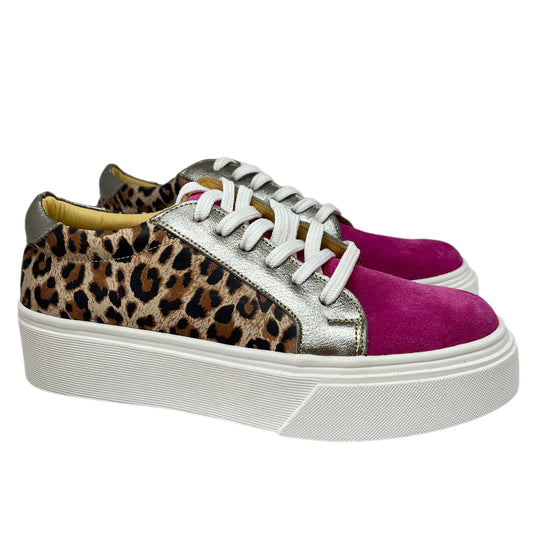 Zapatilla Print Magenta Plata