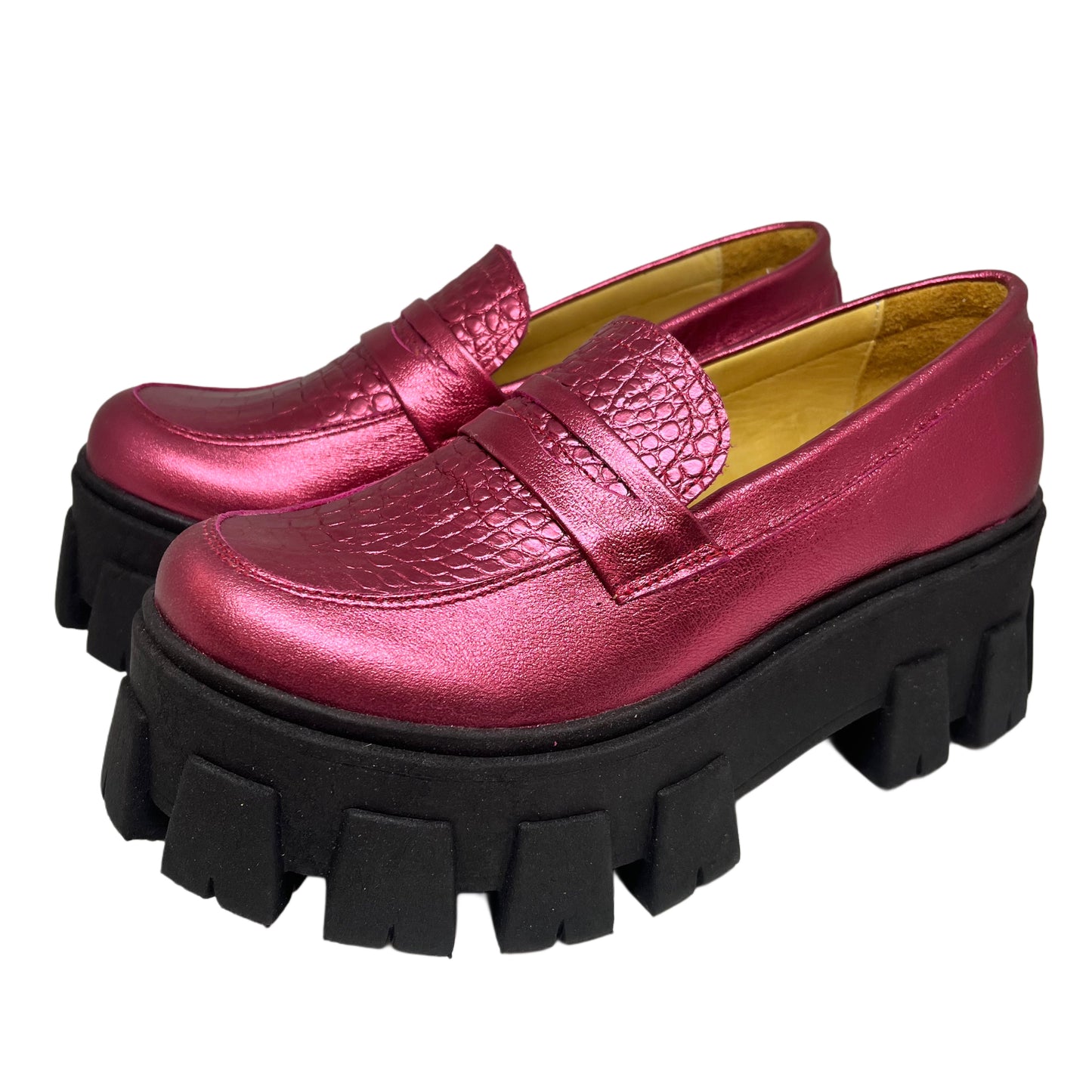 Mocasín Chunky Fucsia