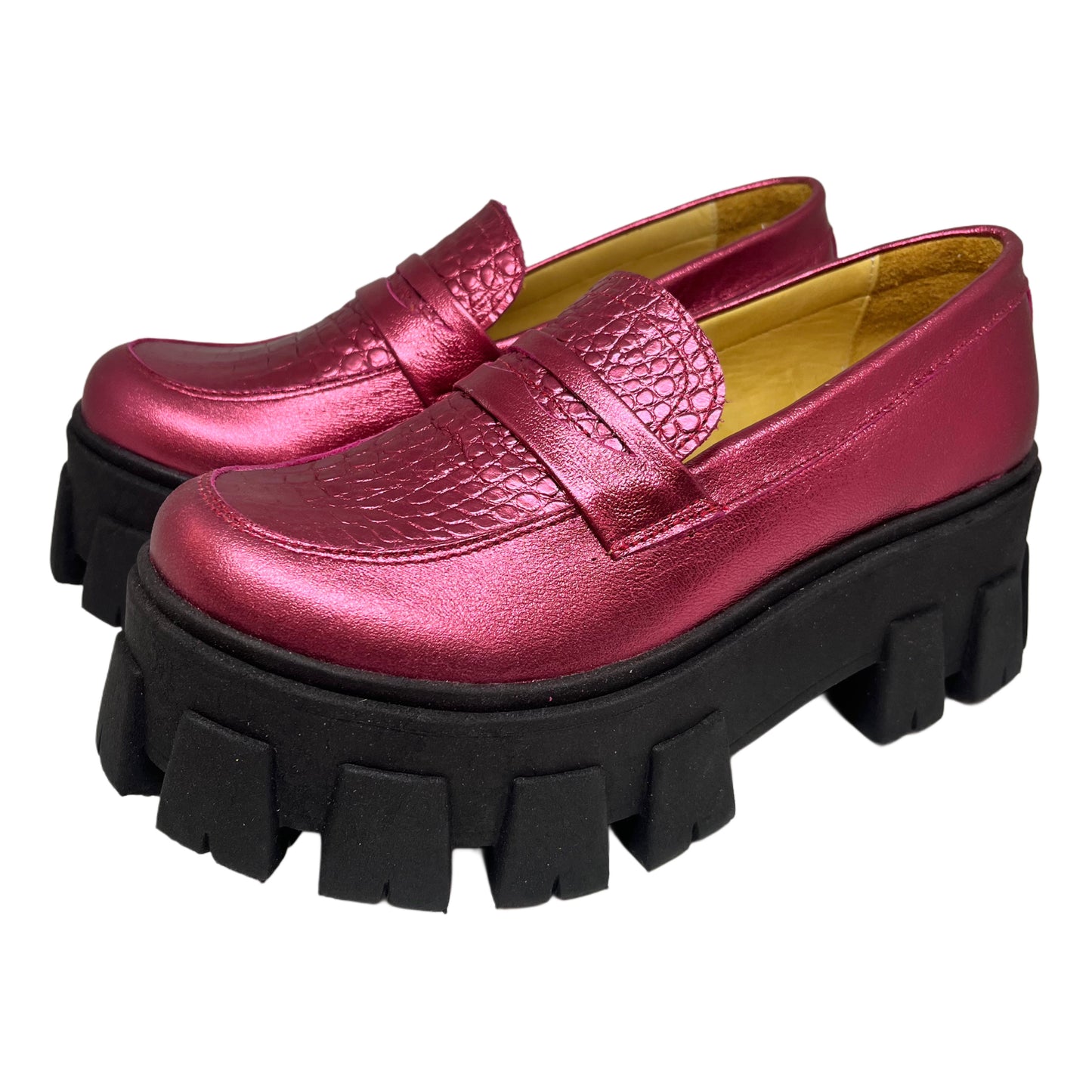 Mocasín Chunky Fucsia