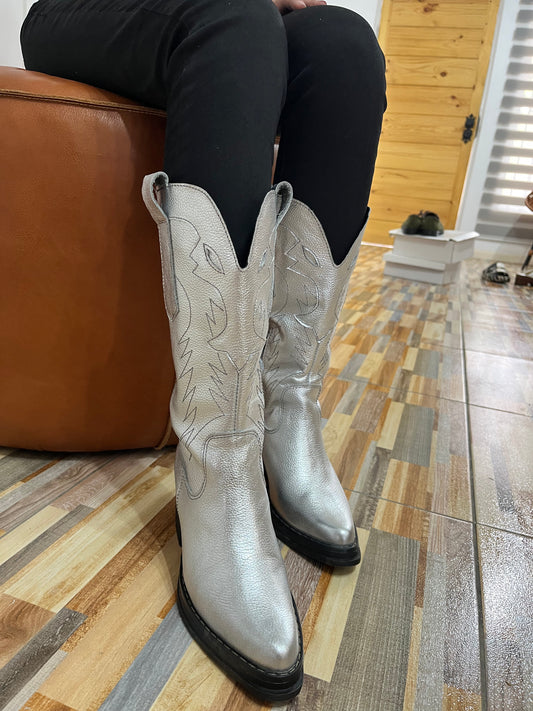 Bota Texana Plata