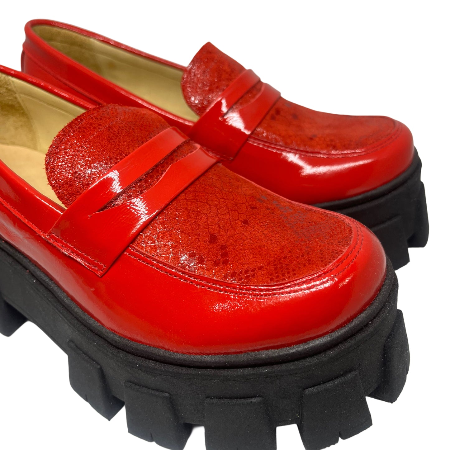 Mocasín Chunky Rojo