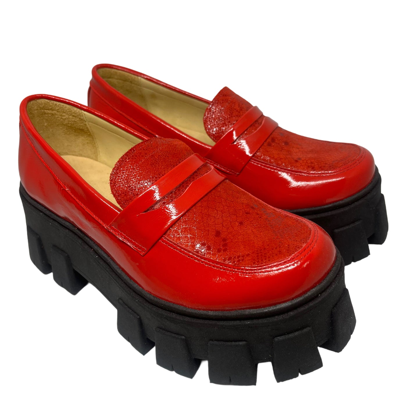 Mocasín Chunky Rojo