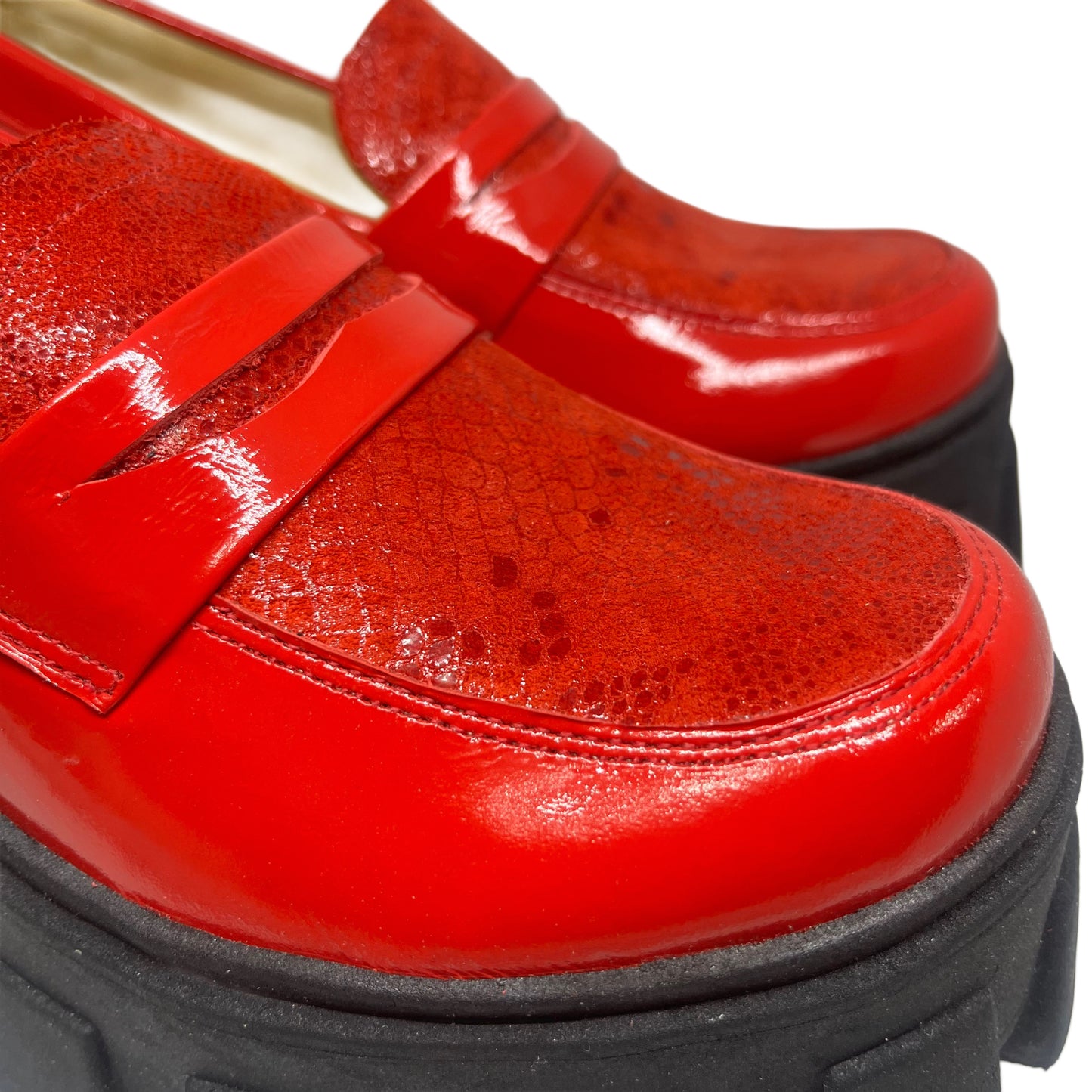 Mocasín Chunky Rojo